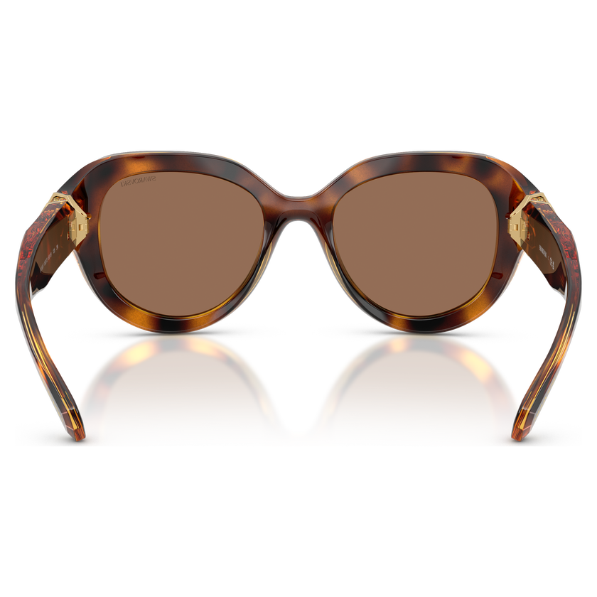 swarovski sunglasses  round shape  black
