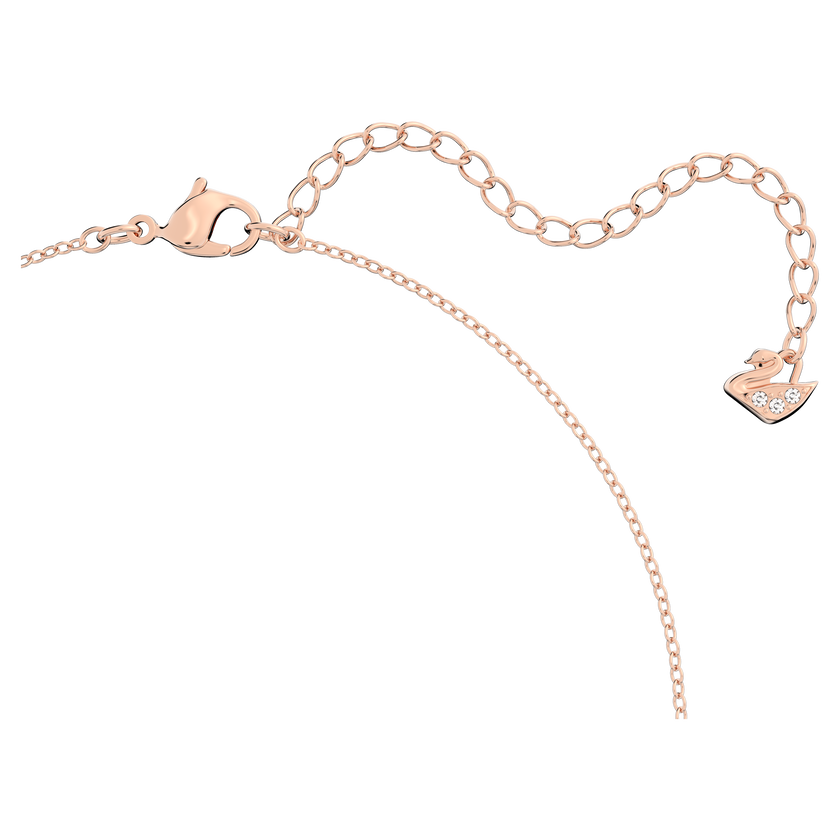 swarovski lilia y necklace  butterfly  white  rose gold tone plated