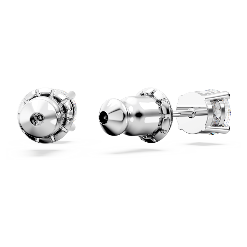 swarovski matrix tennis set  round cut  white  rhodium plated