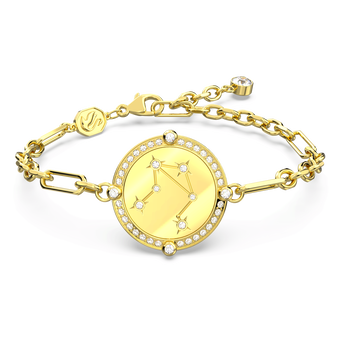 swarovski zodiac bracelet  libra  gold tone  gold tone plated