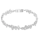 swarovski diapason bracelet  mixed cuts  white  rhodium plated