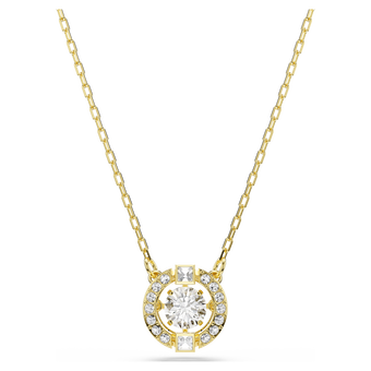 swarovski una angelic pendant  mixed cuts  white  18k gold finish