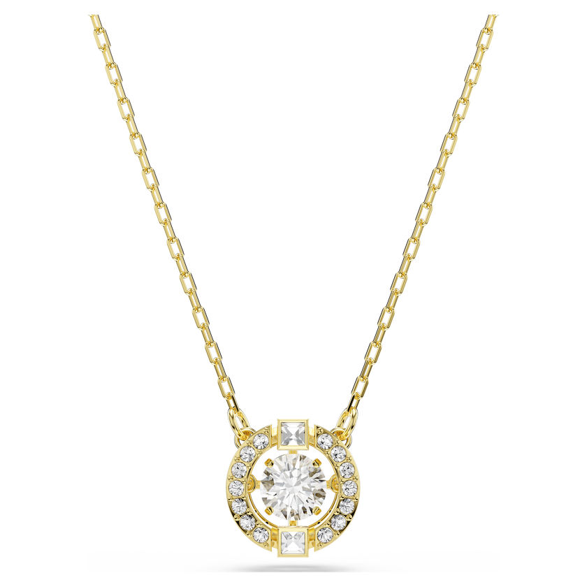 swarovski una angelic pendant  mixed cuts  white  18k gold finish