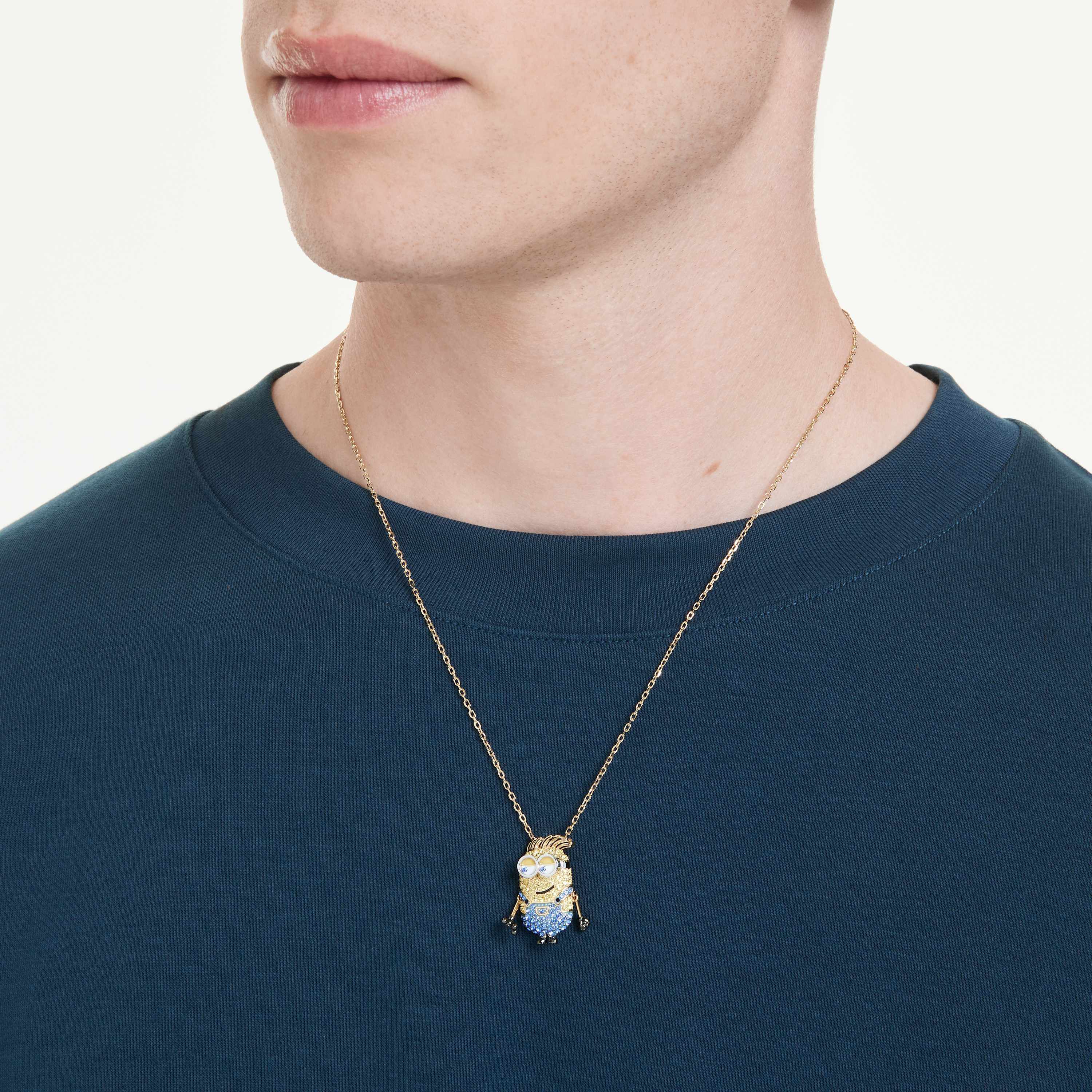 swarovski minions james and henry set  pav   multicolored  gold tone plated