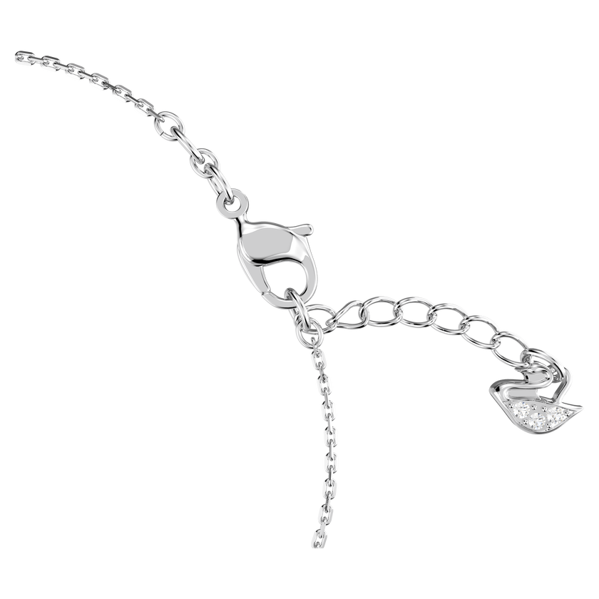 swarovski only bracelet  white  rhodium plated