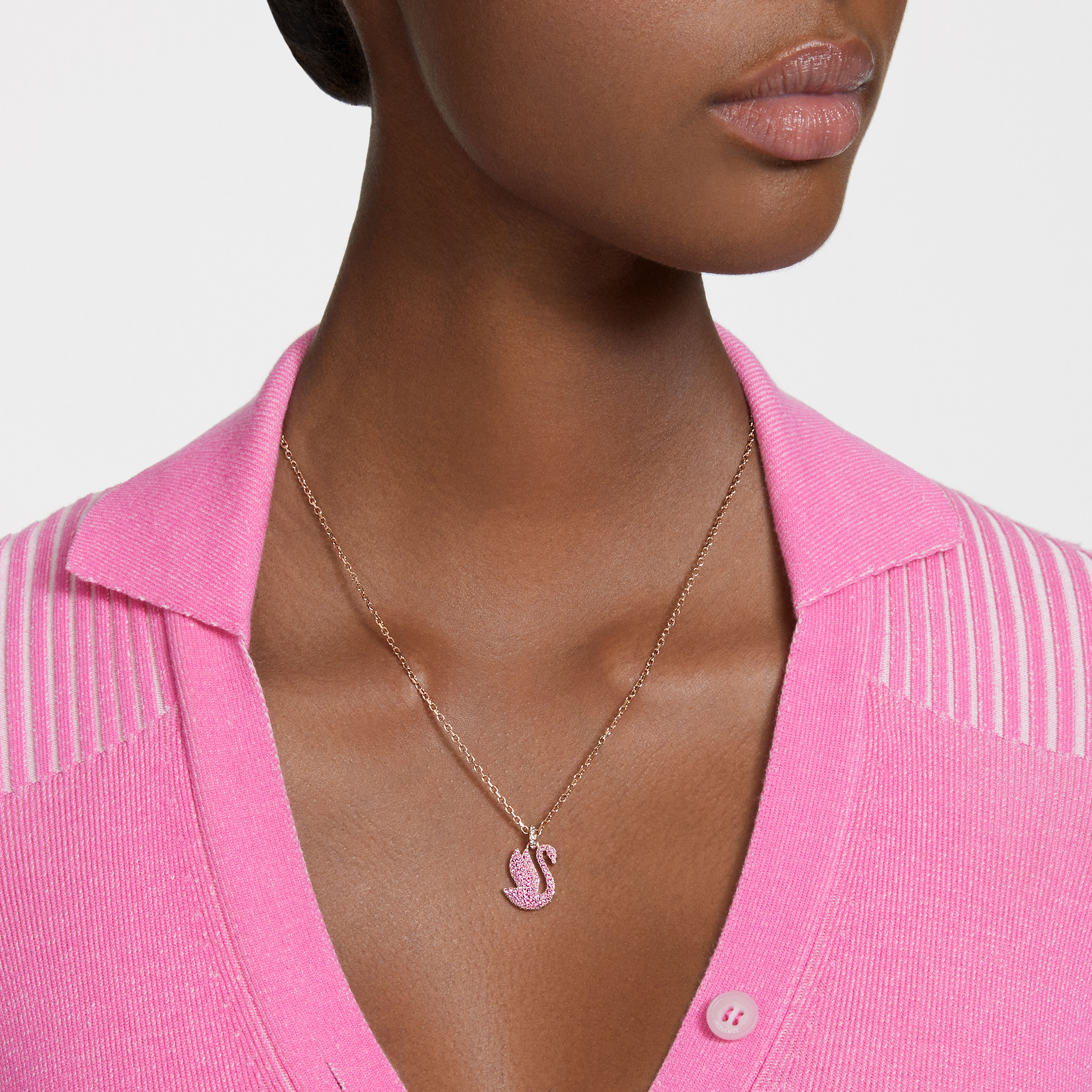 Buy Swarovski Swarovski Iconic Swan pendant Swan Medium Pink