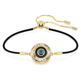 swarovski symbolica bracelet evil eye multicolored gold tone plated