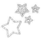 swarovski body jewel set 4 star white