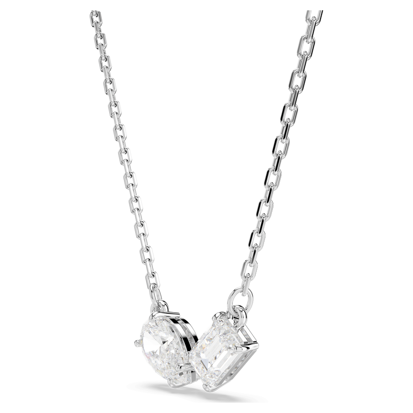 swarovski mesmera set  mixed cuts  white  rhodium plated