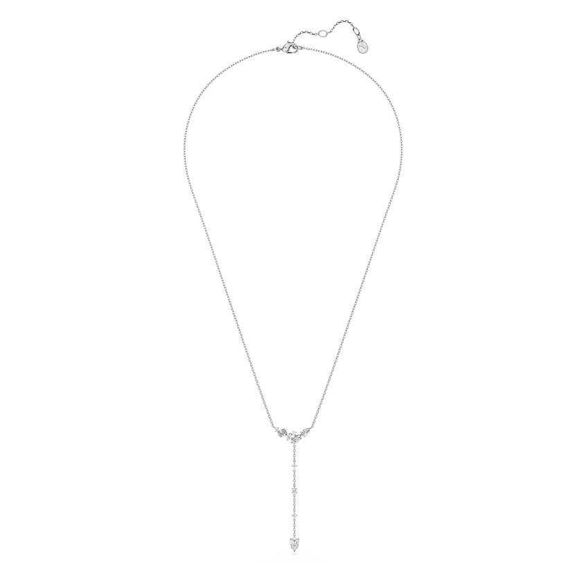 swarovski galaxy y necklace  lab grown diamonds  0 7 ct tw  mixed shapes  sterling silver