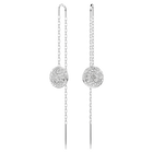 swarovski sublima drop earrings white rhodium plated
