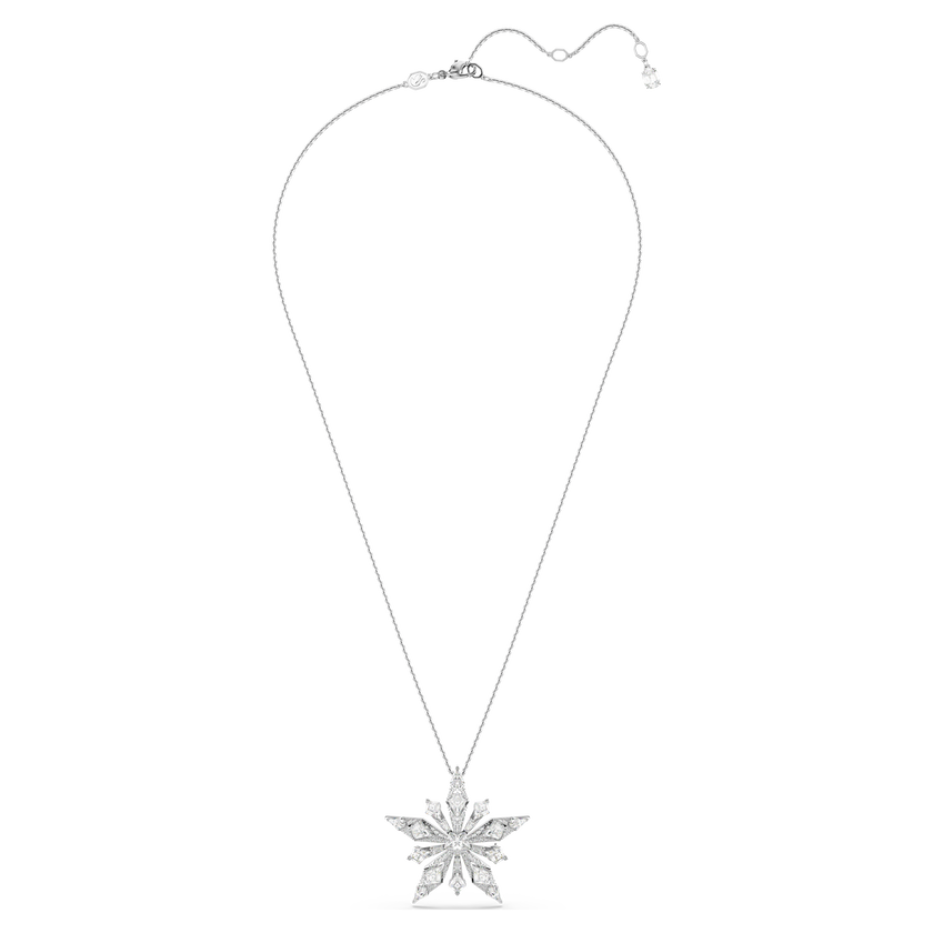 swarovski idyllia pendant  star  white  rhodium plated