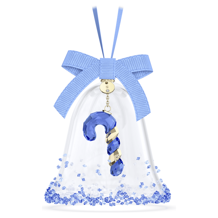 swarovski holiday cheers dulcis bell ornament  blue