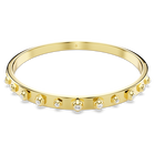 swarovski numina bangle  mixed round cuts  white  gold tone plated