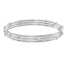 swarovski moonsun bangle  white  rhodium plated