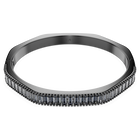 swarovski matrix bangle baguette cut gray ruthenium plated