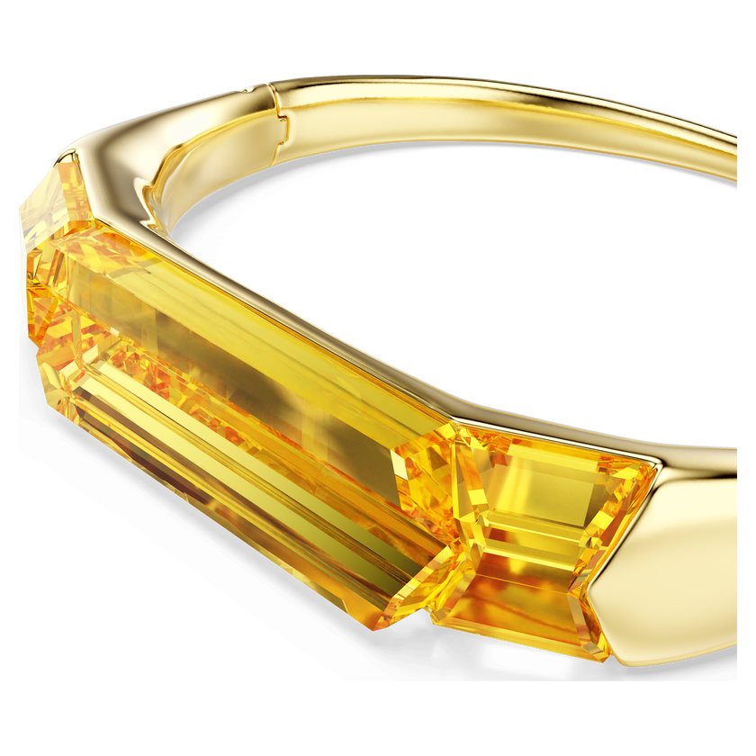 swarovski lucent bangle  yellow  gold tone plated