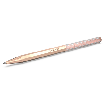swarovski crystalline ballpoint pen octagon shape rose gold tone rose gold tone plated