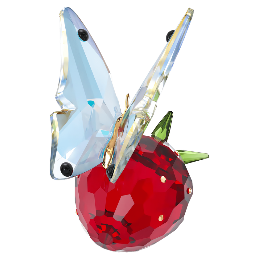 swarovski idyllia butterfly and strawberry