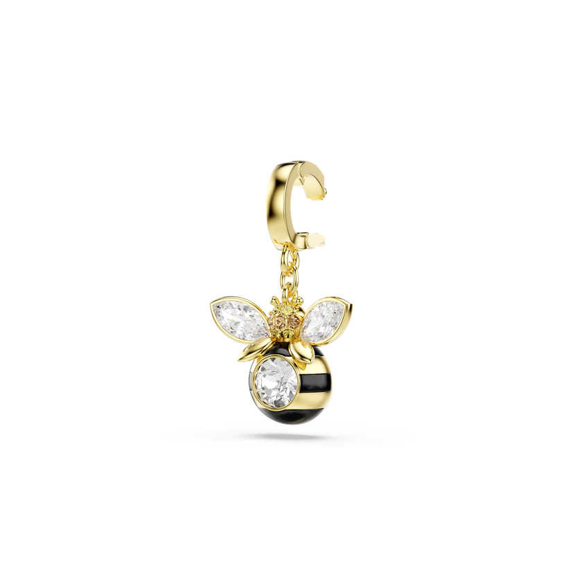 swarovski idyllia charm  mixed cuts  bee  multicolored  gold tone plated