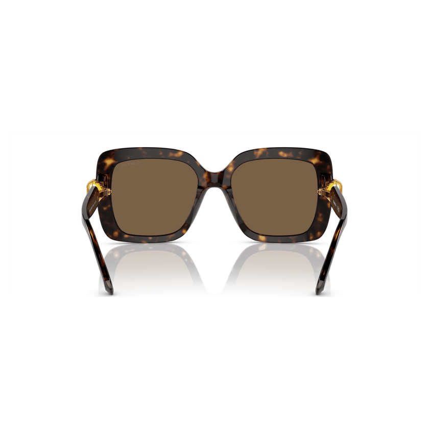swarovski sunglasses  oversized  square shape  sk6001 el sq  brown