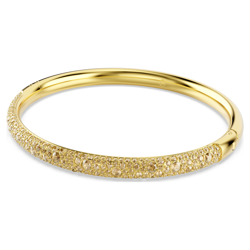 swarovski sublima bangle  snow pav   white  gold tone plated