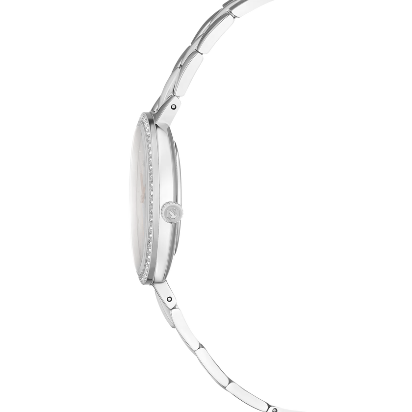 swarovski cosmopolitan watch  swiss made  metal bracelet  silver tone  stainless steel