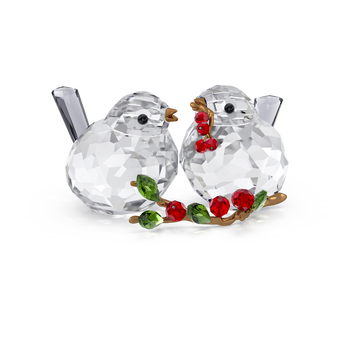 swarovski idyllia bird couple and berries