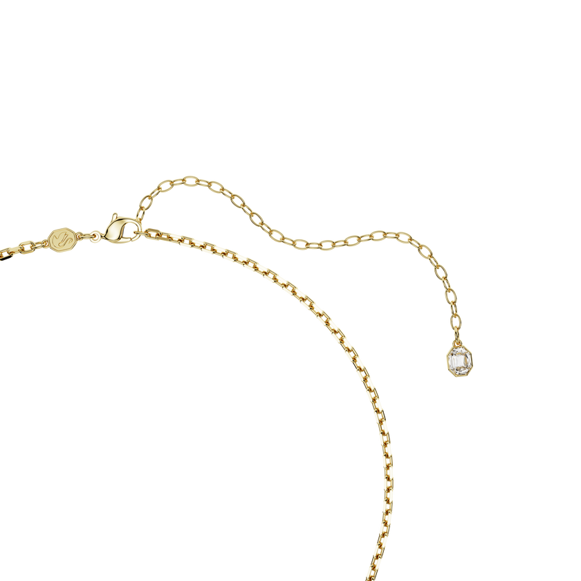 swarovski idyllia pendant  mixed cuts  strawberry  red  gold tone plated