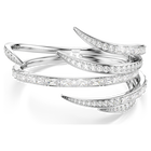 swarovski vienna bangle  mixed cuts  white  rhodium plated