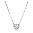 swarovski eternity pendant  lab grown diamonds 0 5 ct tw  heart shape  sterling silver