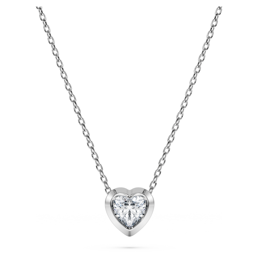 swarovski eternity pendant  lab grown diamonds 0 5 ct tw  heart shape  sterling silver