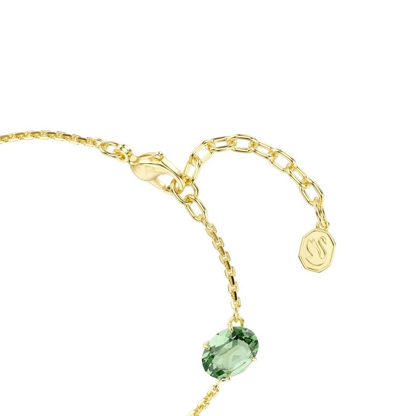 swarovski gema bracelet  mixed cuts  multicolored  gold tone plated