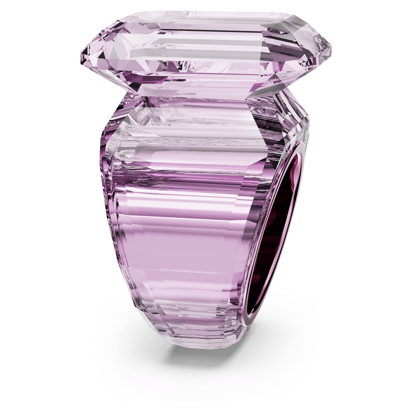 swarovski lucent cocktail ring  pink