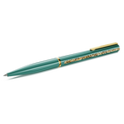 swarovski crystal shimmer glide ballpoint pen green green lacquered gold tone plated