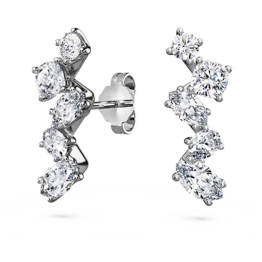 swarovski galaxy ear cuffs  laboratory grown diamonds 1 25 ct tw  18k white gold