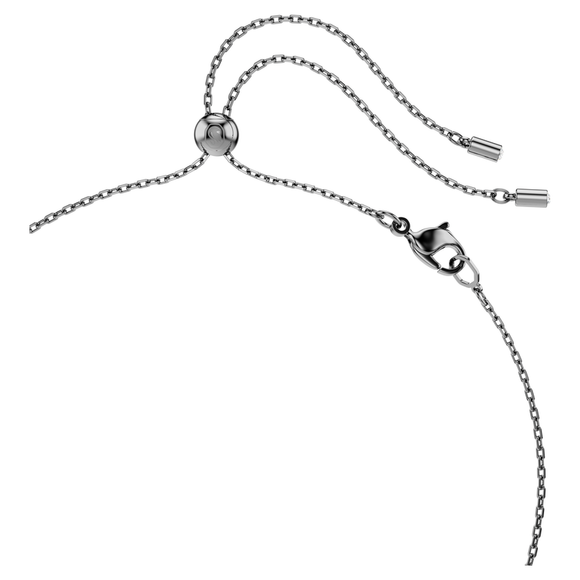 swarovski sublima pendant  white  ruthenium plated
