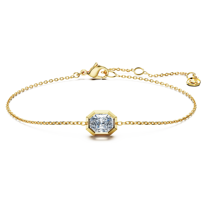 swarovski octagon bracelet  lab grown diamonds 0 5 ct tw  octagon shape  18k yellow gold