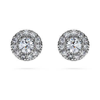 swarovski eternity stud earrings  laboratory grown diamonds 0 45 ct tw  sterling silver
