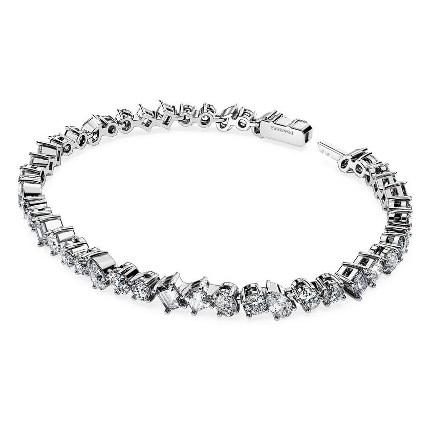 swarovski galaxy tennis bracelet  laboratory grown diamonds 4 9 ct tw  18k white gold