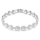 swarovski una angelic tennis bracelet round cut white rhodium plated
