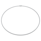 swarovski eternity tennis necklace  laboratory grown diamonds 3 ct tw  18k white gold