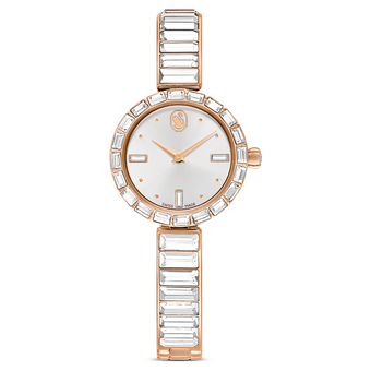 swarovski matrix bangle watch swiss made crystal bracelet rose gold tone rose gold tone finish