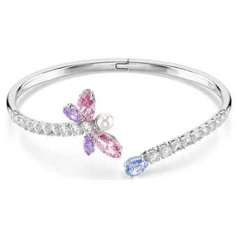 ariana grande x swarovski bangle  mixed cuts  dragonfly  multicolored  rhodium plated