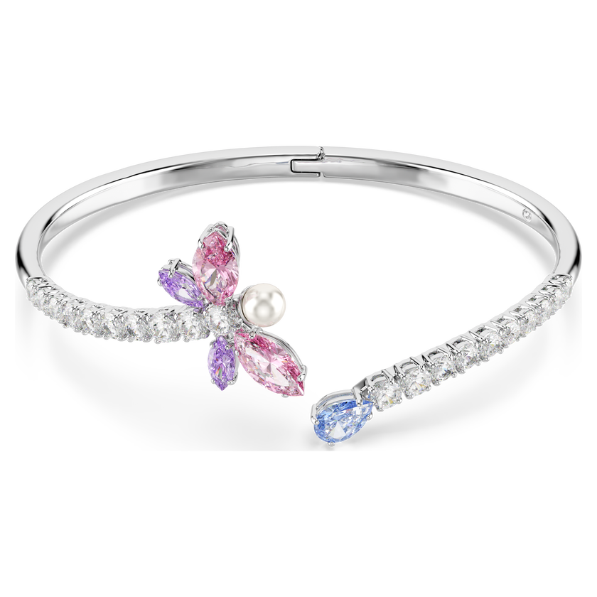 ariana grande x swarovski bangle  mixed cuts  dragonfly  multicolored  rhodium plated