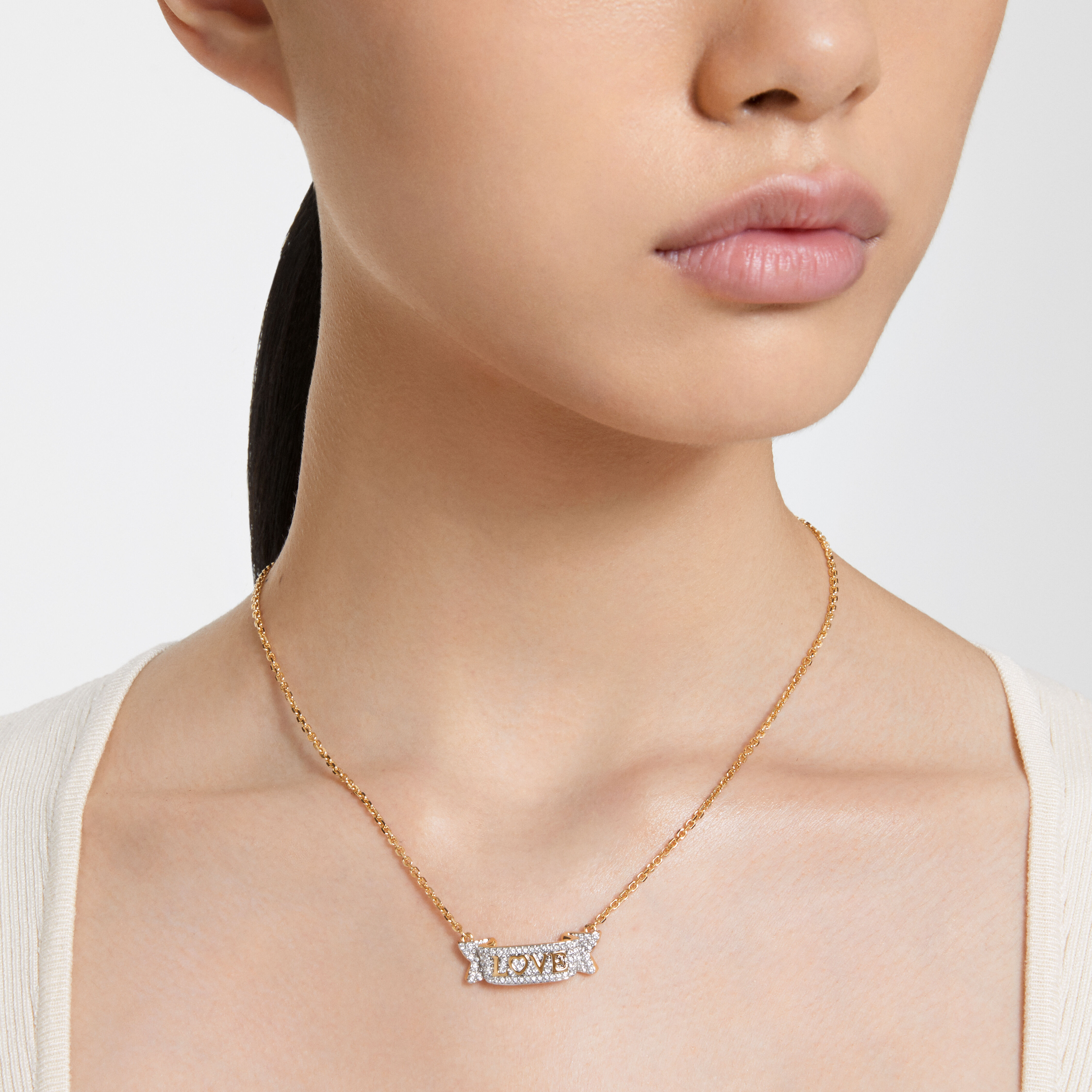 Swarovski love store necklace