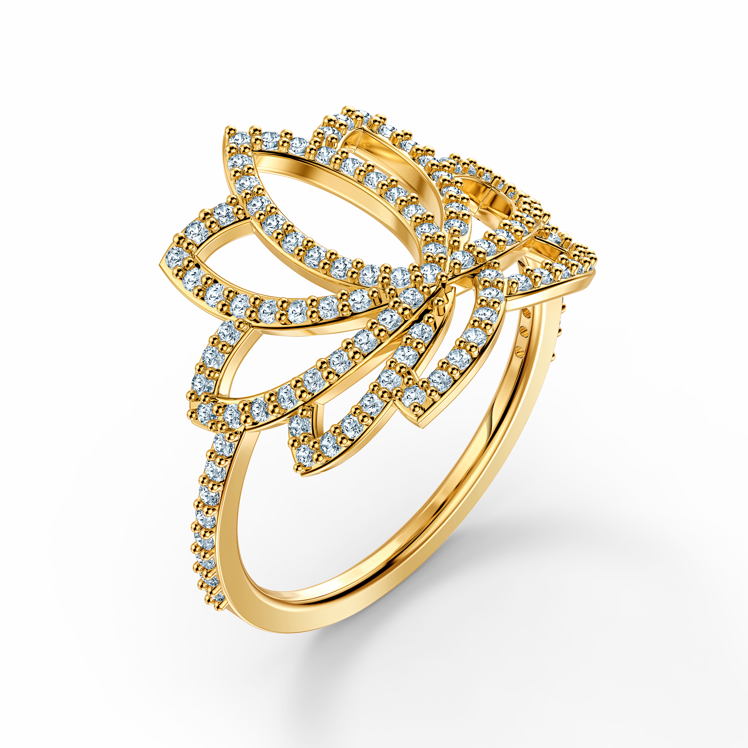 Lotus Ring Swarovski 2025 | www.alhudapk.com