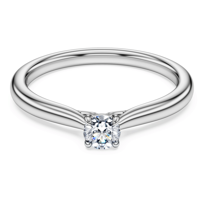 swarovski eternity solitaire ring  laboratory grown diamonds 0 25 ct tw  sterling silver