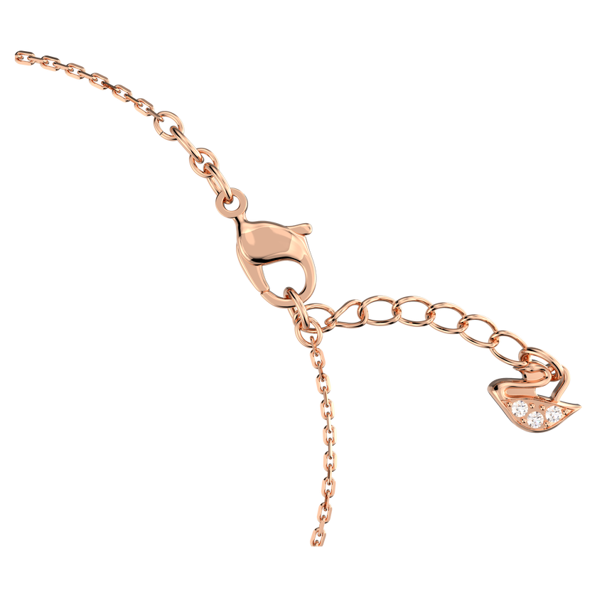 swarovski only bracelet  white  rose gold tone plated