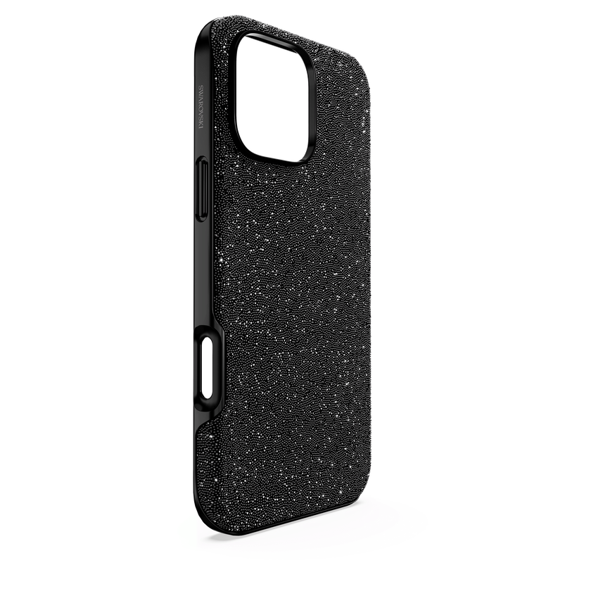 swarovski high smartphone case  iphone  16 pro max  black